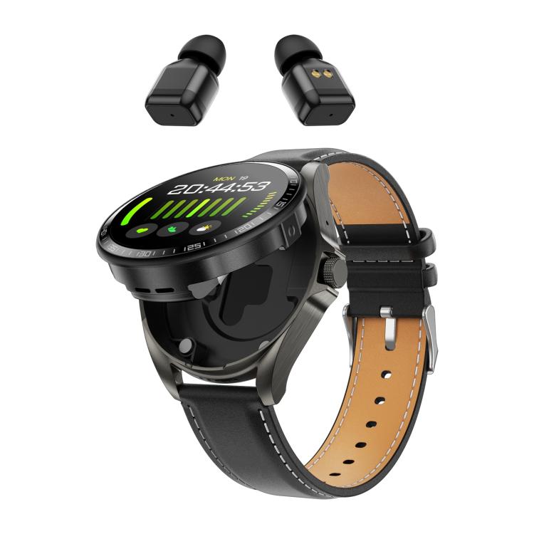 Smartwatch F36 con schermo HD da 1,46 pollici, auricolari wireless 2 in 1 e supporto per la connessione a due dispositivi.