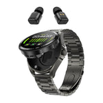 Smartwatch F36 con schermo HD da 1,46 pollici, auricolari wireless 2 in 1 e supporto per la connessione a due dispositivi.