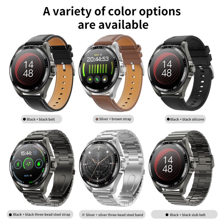 Smartwatch F36 con schermo HD da 1,46 pollici, auricolari wireless 2 in 1 e supporto per la connessione a due dispositivi.
