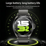 Smartwatch F36 con schermo HD da 1,46 pollici, auricolari wireless 2 in 1 e supporto per la connessione a due dispositivi.