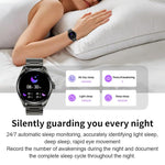 Smartwatch F36 con schermo HD da 1,46 pollici, auricolari wireless 2 in 1 e supporto per la connessione a due dispositivi.