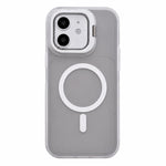 Custodia magnetica effetto pelle con supporto per obiettivo per iPhone 12 Pro