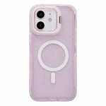 Custodia magnetica effetto pelle con supporto per obiettivo per iPhone 12 Pro