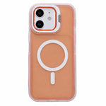 Custodia magnetica effetto pelle con supporto per obiettivo per iPhone 12 Pro