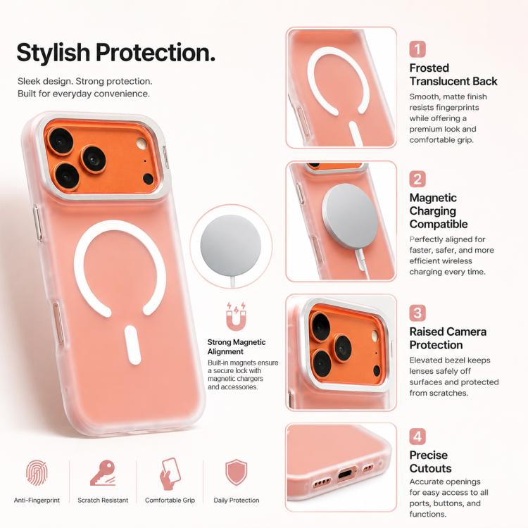 Custodia magnetica effetto pelle con supporto per obiettivo per iPhone 12 Pro