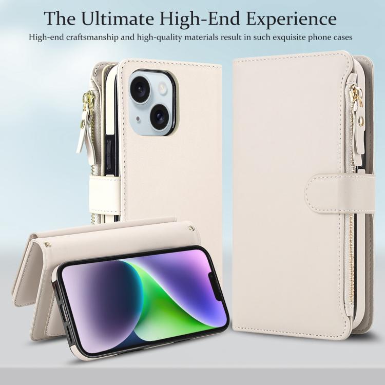 Portafoglio 2 in 1 con custodia magnetica e cerniera rimovibile per iPhone 14 e
