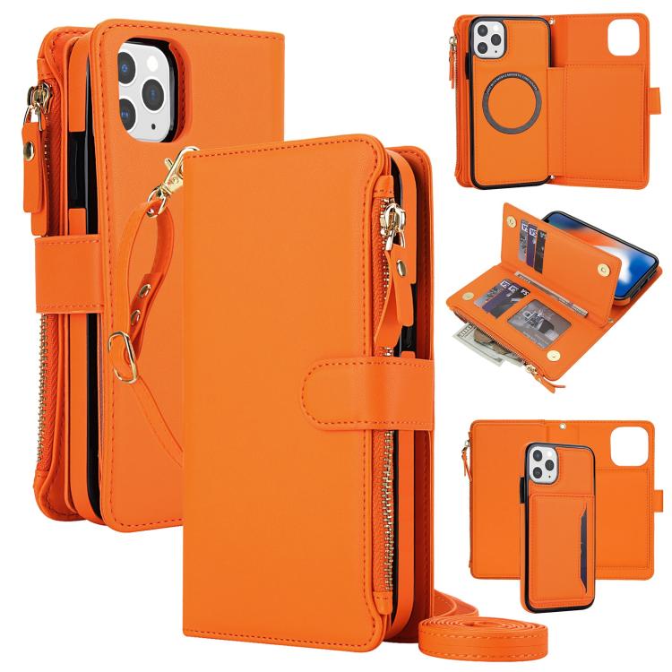Portafoglio 2 in 1 con custodia magnetica e cerniera rimovibile per iPhone 13