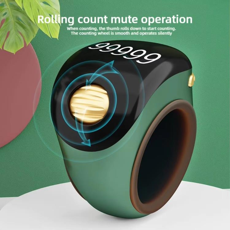 Contatore di anelli di preghiera intelligente Bluetooth S8 con ruote, regolabile in dimensioni, S8 (Green), S8 (Black), S8 (Rose Gold)