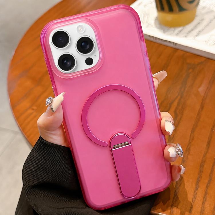Custodia magnetica in TPU satinato con supporto per iPhone 15