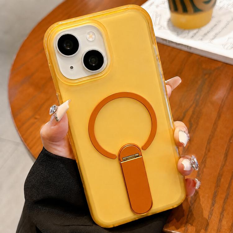 Custodia magnetica in TPU satinato con supporto per iPhone 15