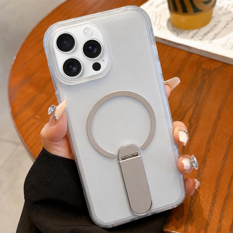 Custodia magnetica in TPU satinato con supporto per iPhone 15