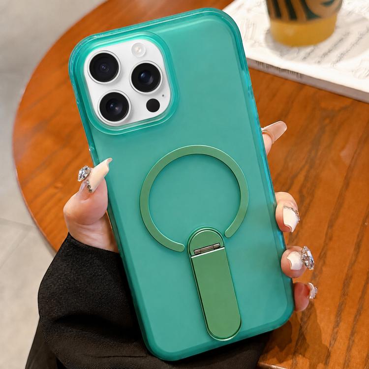 Custodia magnetica in TPU satinato con supporto per iPhone 15