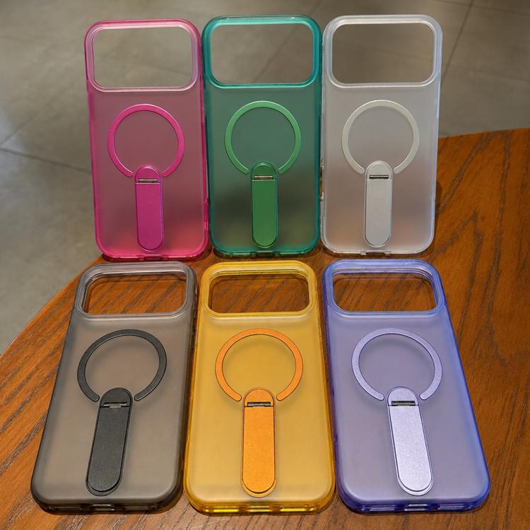 Custodia magnetica in TPU satinato con supporto per iPhone 15