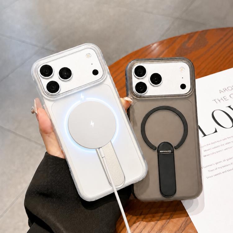 Custodia magnetica in TPU satinato con supporto per iPhone 15