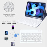 Custodia in pelle con tastiera Bluetooth per iPad 9.7 2017/2018 e Air 2