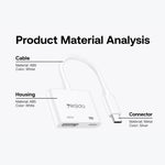 Adattatore Type-C a HDMI 4K 60Hz con ricarica PD