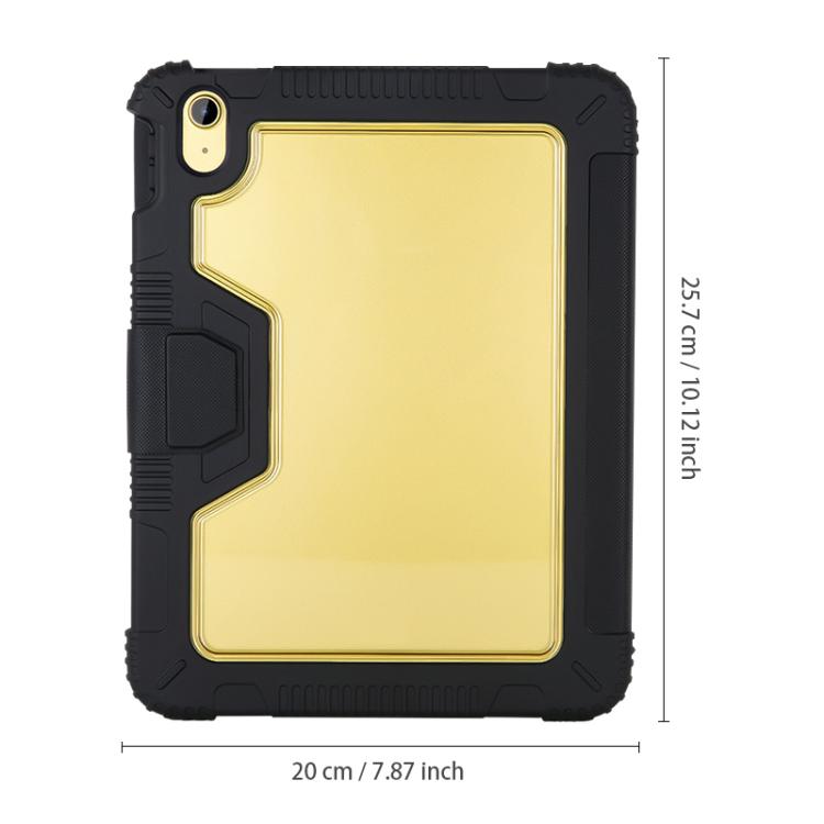 Custodia tablet trasparente in pelle a tre ante per iPad 2025/2022