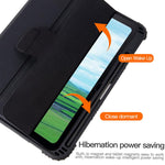 Custodia tablet trasparente in pelle a tre ante per iPad 2025/2022