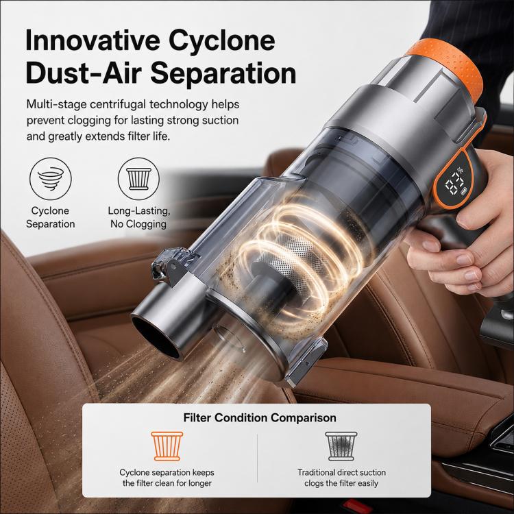 SUITU ST-153A Plus Aspirapolvere portatile combinato per auto con funzione di soffiaggio e gonfiaggio, ST-153A Plus