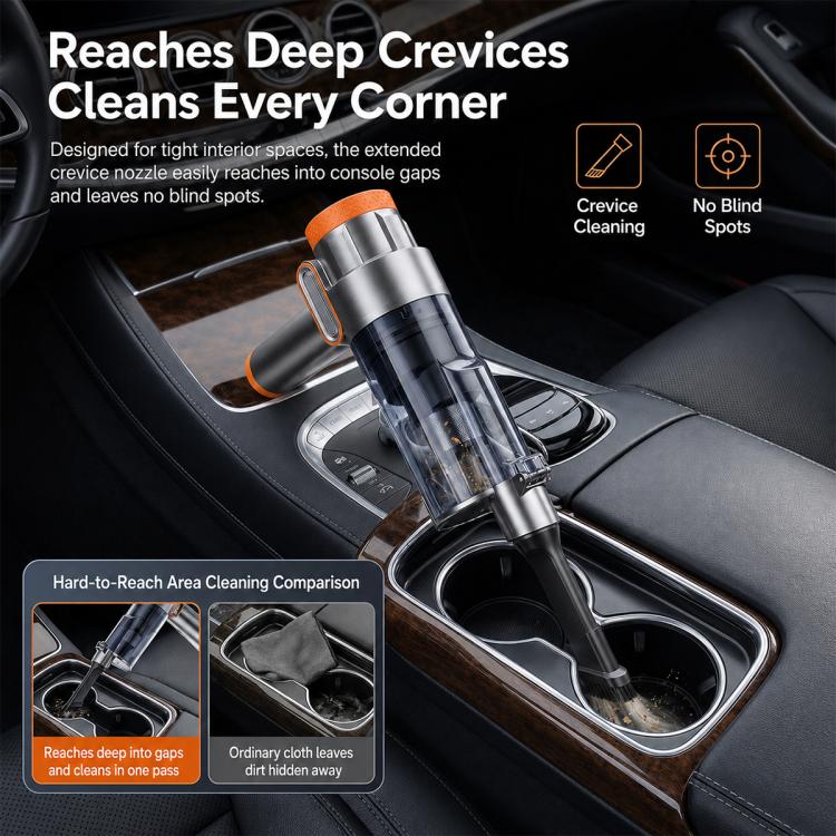 SUITU ST-153A Plus Aspirapolvere portatile combinato per auto con funzione di soffiaggio e gonfiaggio, ST-153A Plus
