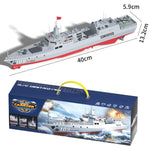 Il modello JJR/C S28 2.4GHz RC Destroyer supporta la funzione di spruzzo d'acqua.