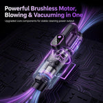 Aspirapolvere portatile per auto SUITU Smart Brushless, Standard Version, with Extension Pole+Large Floor Brush