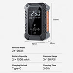 SUITU ZY-003B Pompa elettrica wireless per pneumatici auto, ZY-003B