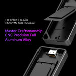 Box esterno per SSD M.2 NVMe 10 Gbps con cavo Type-C
