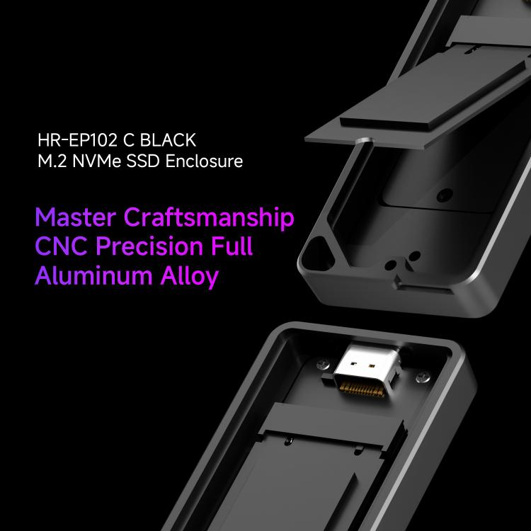 Box esterno per SSD M.2 NVMe 10 Gbps con cavo Type-C