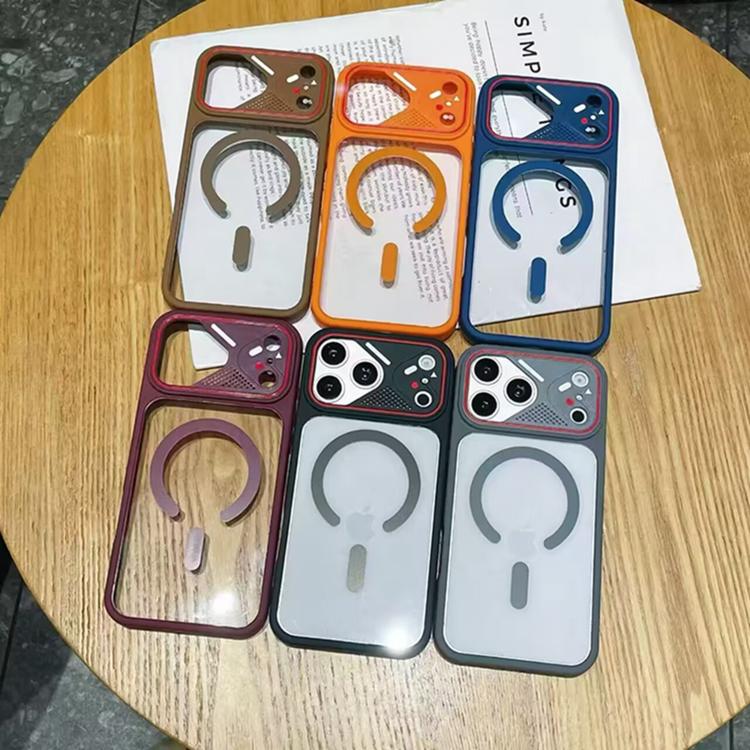 Custodia magnetica Mirror Shield dai colori iridescenti per iPhone 13 Pro