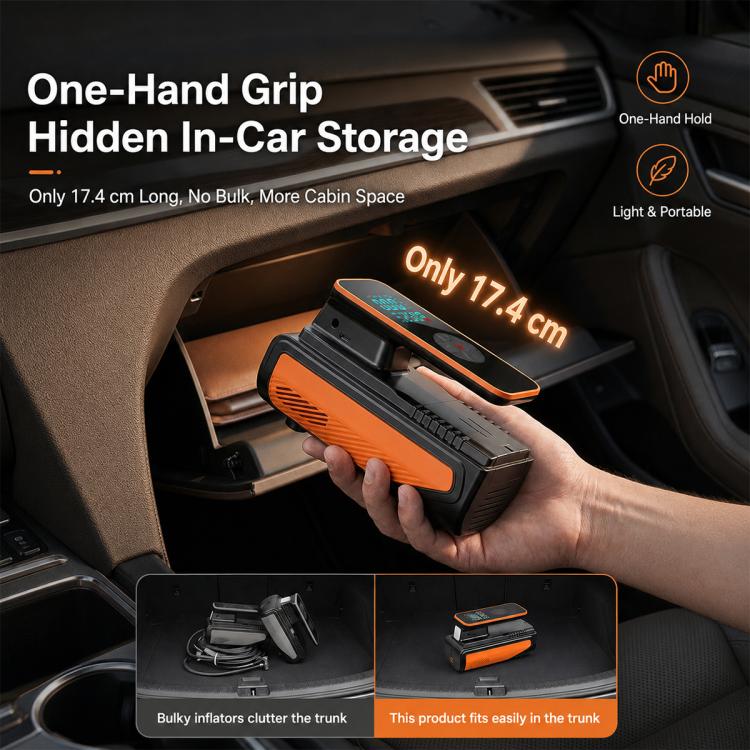 SUITU ST-5554C Pompa per pneumatici elettrica wireless a doppio schermo per auto, ST-5554C