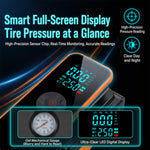 SUITU ST-5554C Pompa per pneumatici elettrica wireless a doppio schermo per auto, ST-5554C