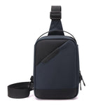 WEIXIER WD8373 Borsa a tracolla da uomo, multifunzionale, antifurto, in tessuto Oxford impermeabile.