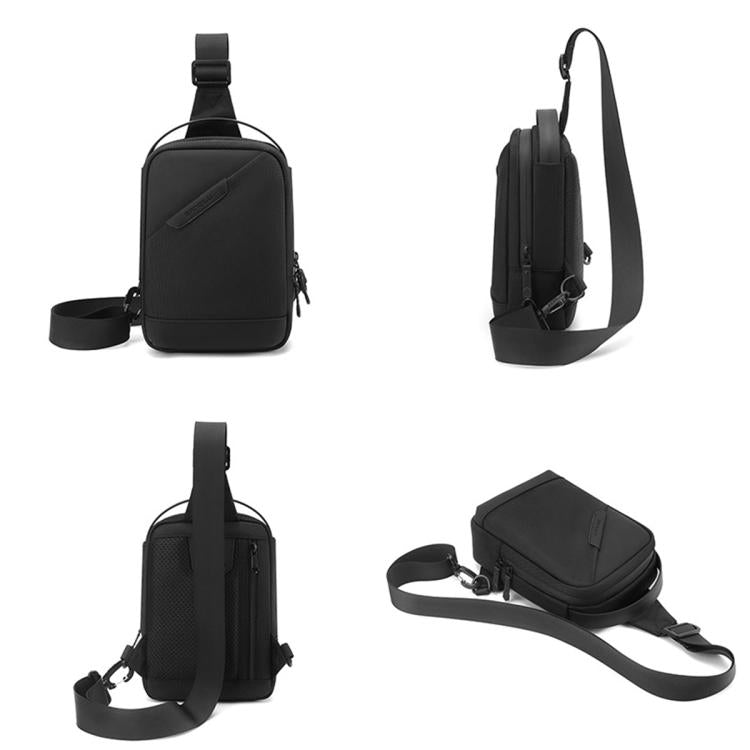 WEIXIER WD8373 Borsa a tracolla da uomo, multifunzionale, antifurto, in tessuto Oxford impermeabile.