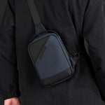 WEIXIER WD8373 Borsa a tracolla da uomo, multifunzionale, antifurto, in tessuto Oxford impermeabile.