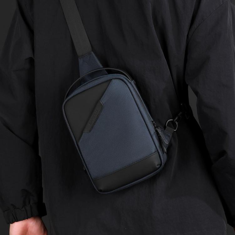 WEIXIER WD8373 Borsa a tracolla da uomo, multifunzionale, antifurto, in tessuto Oxford impermeabile.