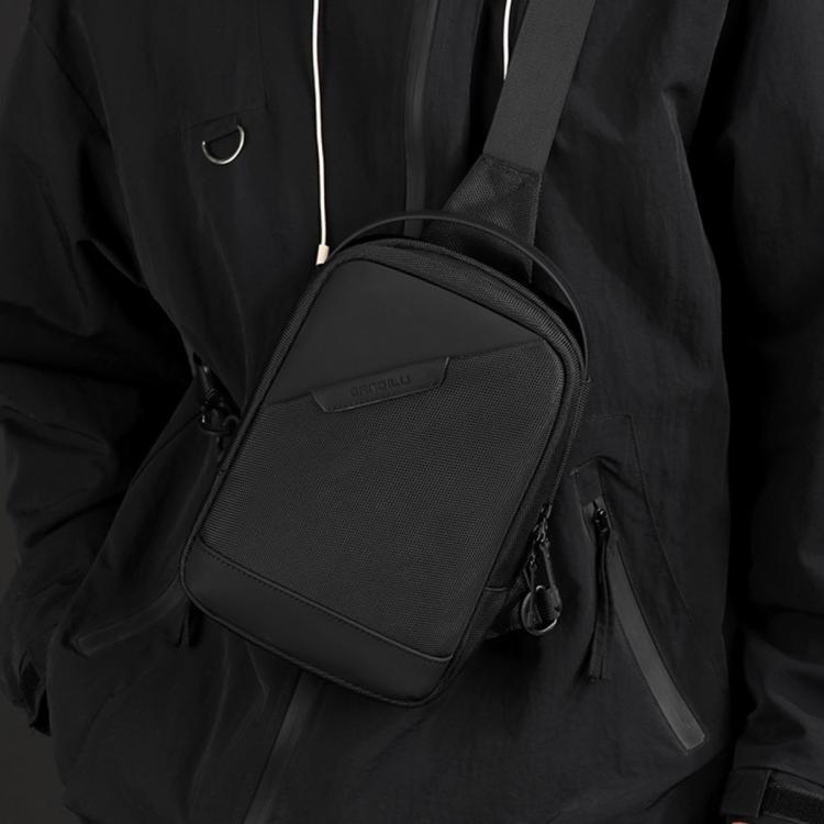 WEIXIER WD8373 Borsa a tracolla da uomo, multifunzionale, antifurto, in tessuto Oxford impermeabile.