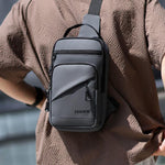 WEIXIER WDE-9 Borsa a tracolla da uomo, multifunzionale, di grande capacità, impermeabile.