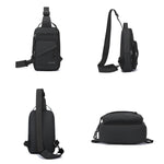 WEIXIER WDE-9 Borsa a tracolla da uomo, multifunzionale, di grande capacità, impermeabile.