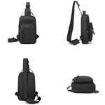 WEIXIER WDE-8 Borsa a tracolla da uomo, multifunzionale, di grande capacità, impermeabile.
