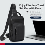 WEIXIER WDE-8 Borsa a tracolla da uomo, multifunzionale, di grande capacità, impermeabile.