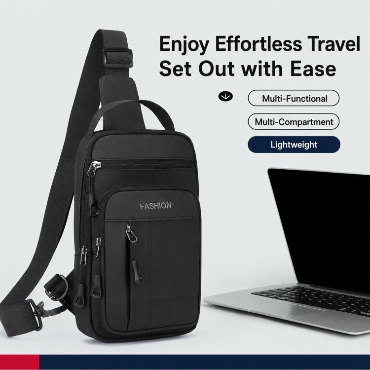 WEIXIER WDE-8 Borsa a tracolla da uomo, multifunzionale, di grande capacità, impermeabile.