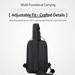 WEIXIER WDE-8 Borsa a tracolla da uomo, multifunzionale, di grande capacità, impermeabile.