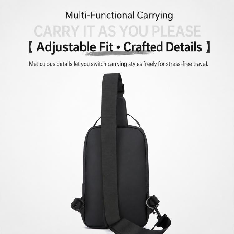 WEIXIER WDE-8 Borsa a tracolla da uomo, multifunzionale, di grande capacità, impermeabile.