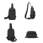 WEIXIER WDE-7 Borsa a tracolla da uomo, multifunzionale, di grande capacità, impermeabile.