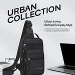 WEIXIER WDE-7 Borsa a tracolla da uomo, multifunzionale, di grande capacità, impermeabile.