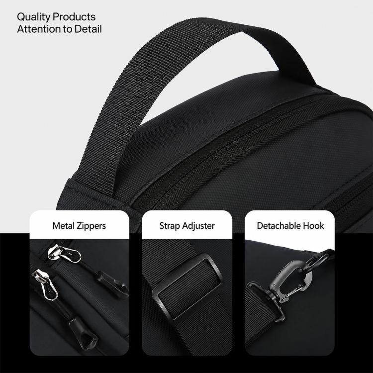 WEIXIER WDE-7 Borsa a tracolla da uomo, multifunzionale, di grande capacità, impermeabile.