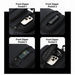 WEIXIER WDE-7 Borsa a tracolla da uomo, multifunzionale, di grande capacità, impermeabile.