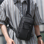 WEIXIER WDE-6 Borsa a tracolla da uomo, multifunzionale, di grande capacità, impermeabile.