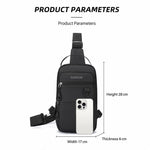 WEIXIER WDE-6 Borsa a tracolla da uomo, multifunzionale, di grande capacità, impermeabile.